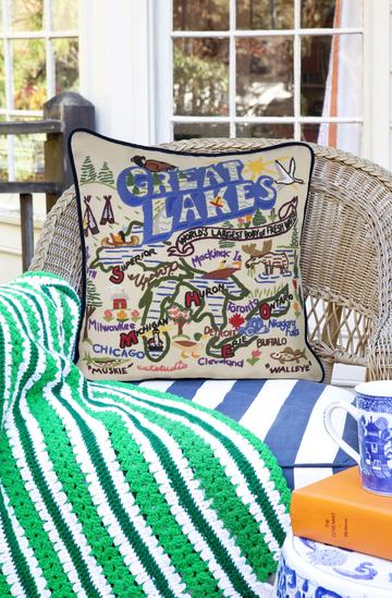 GREAT LAKES PILLOW BY CATSTUDIO - A. Dodson's