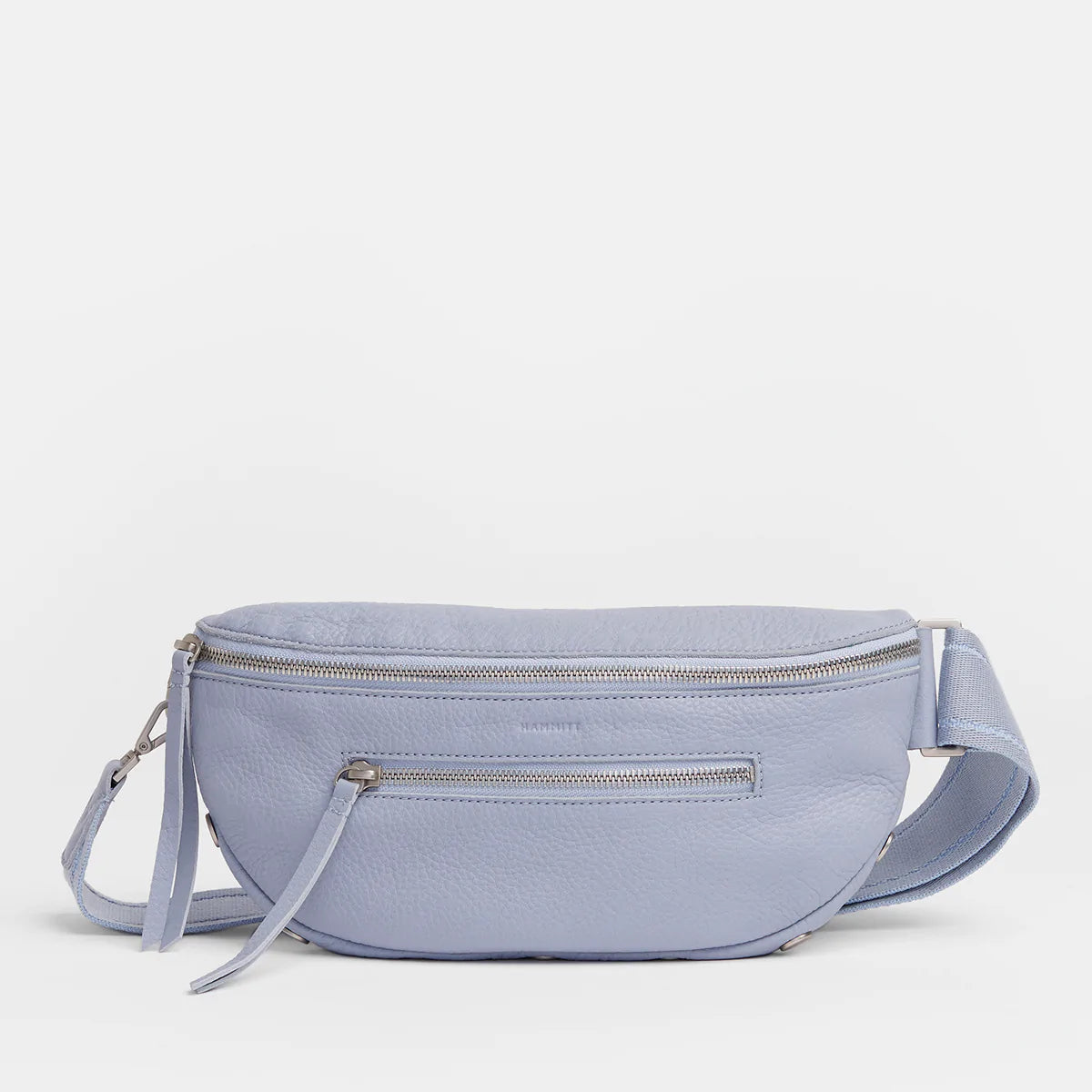 Baby Blue Leather Cross Body-Waist Bag