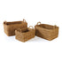 SEAGRASS RECTANGULAR BASKETS WITH CUFFS, SET OF 3 BY NAPA HOME & GARDEN - A. Dodson's