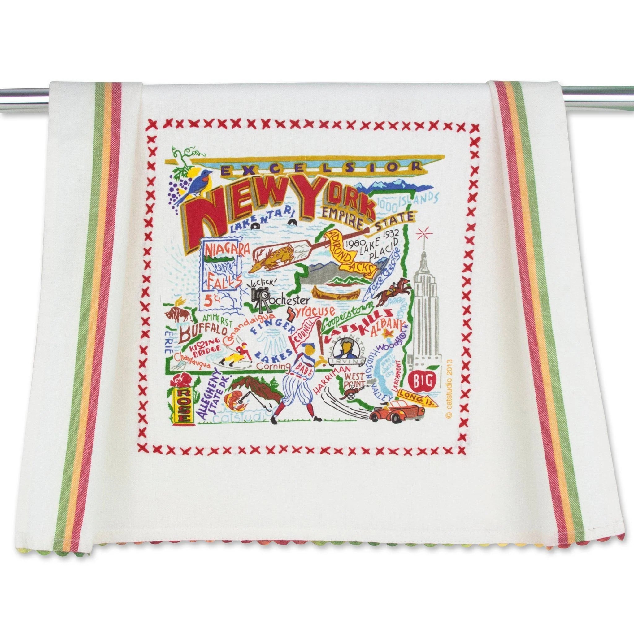 NEW YORK STATE DISH TOWEL BY CATSTUDIO - A. Dodson's