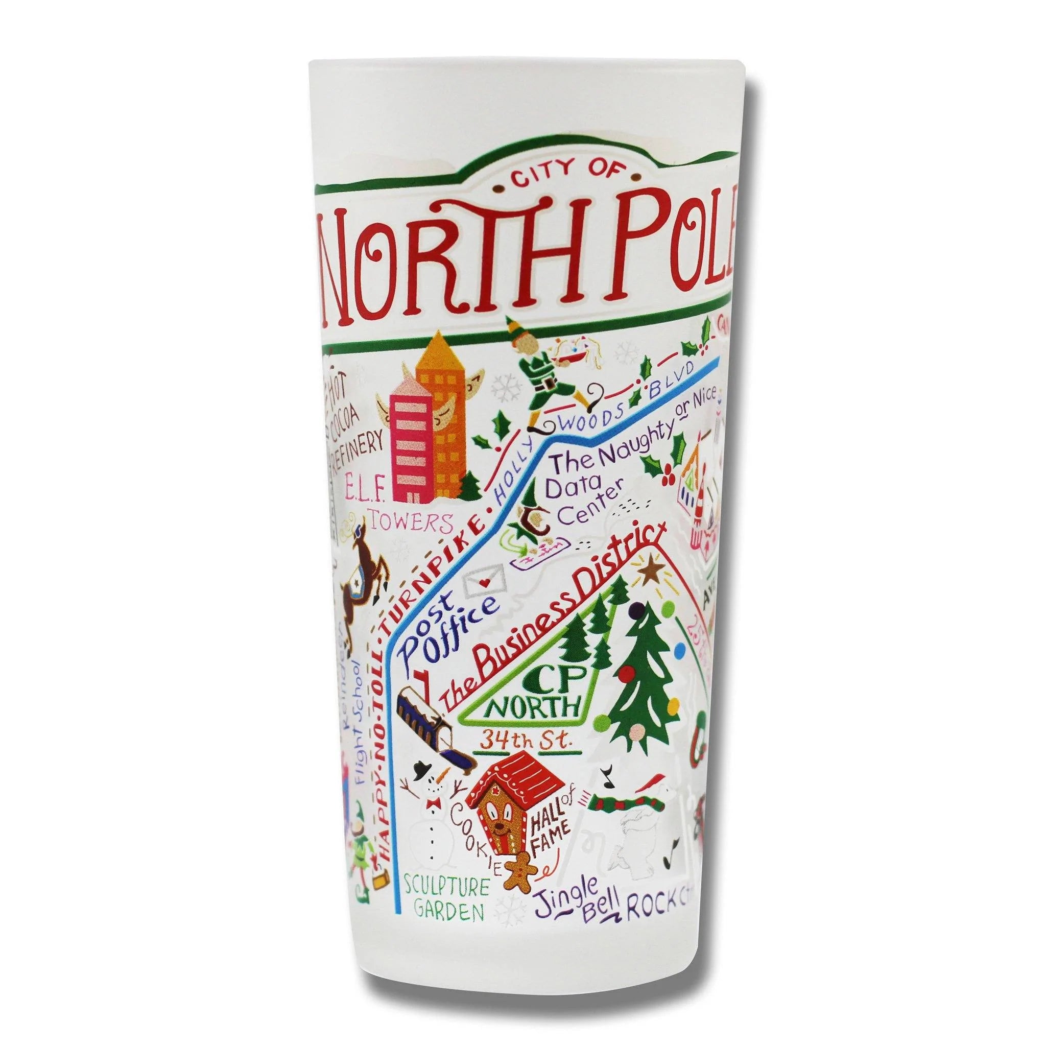 NORTH POLE CITY GLASS BY CATSTUDIO - A. Dodson's