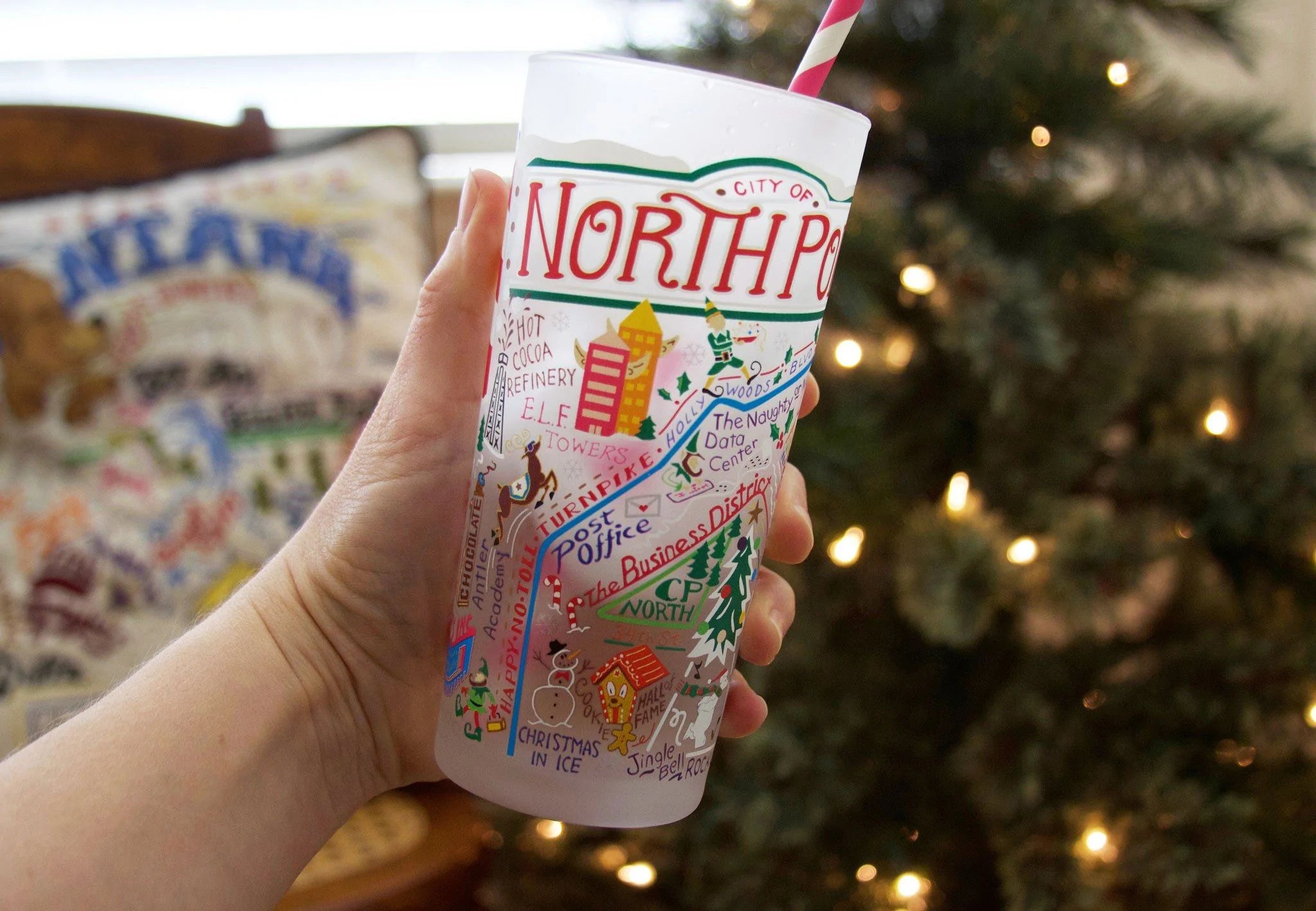 NORTH POLE CITY GLASS BY CATSTUDIO - A. Dodson's