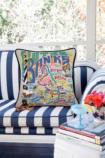 OUTER BANKS PILLOW BY CATSTUDIO - A. Dodson's