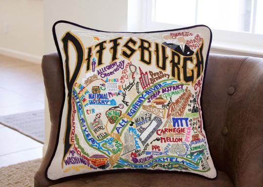 PITTSBURGH PILLOW BY CATSTUDIO - A. Dodson's