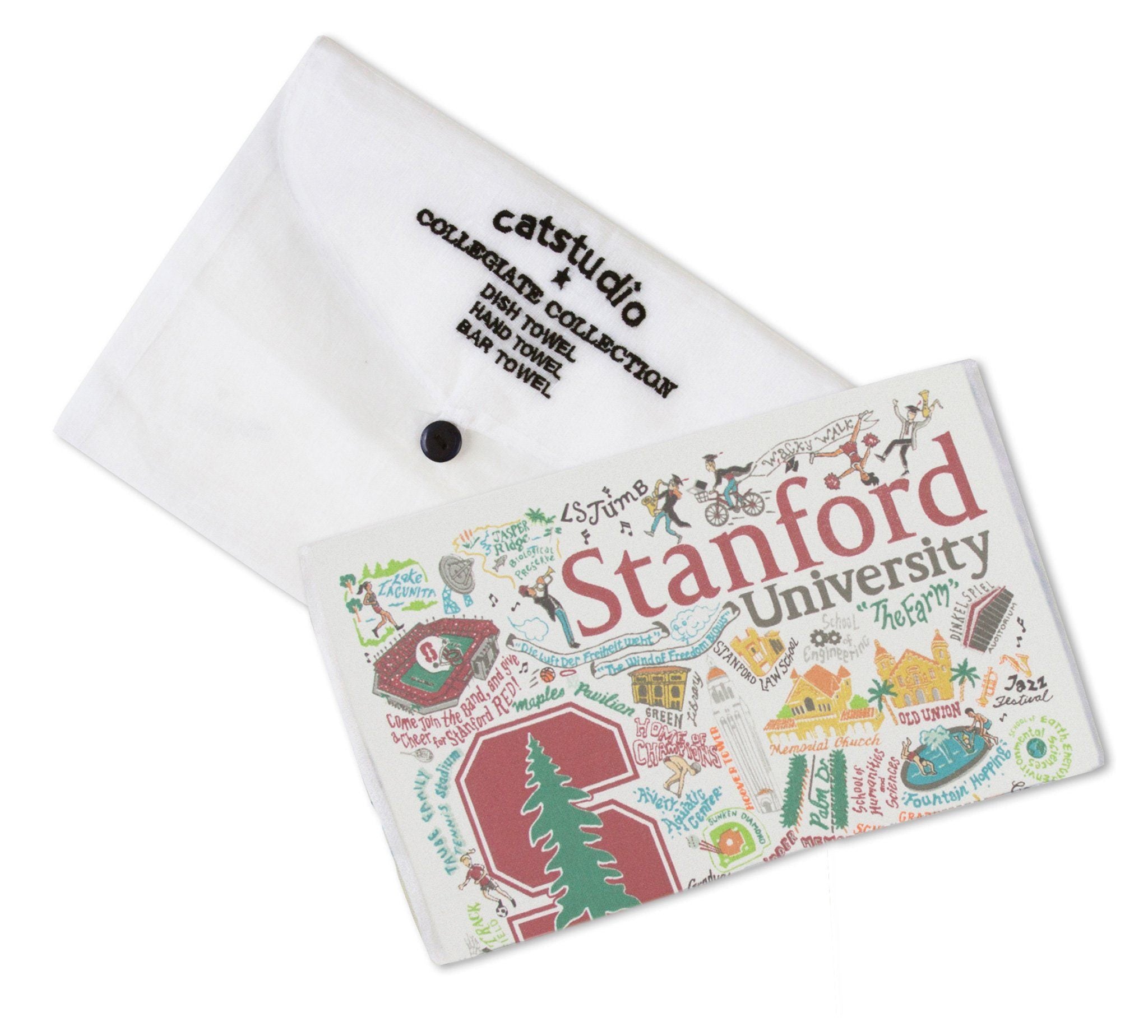 STANFORD UNIVERSITY DISH TOWEL BY CATSTUDIO - A. Dodson's