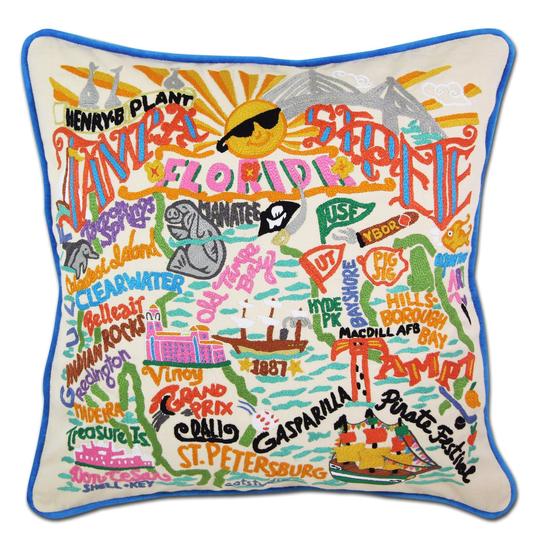 TAMPA-ST. PETE PILLOW BY CATSTUDIO - A. Dodson's