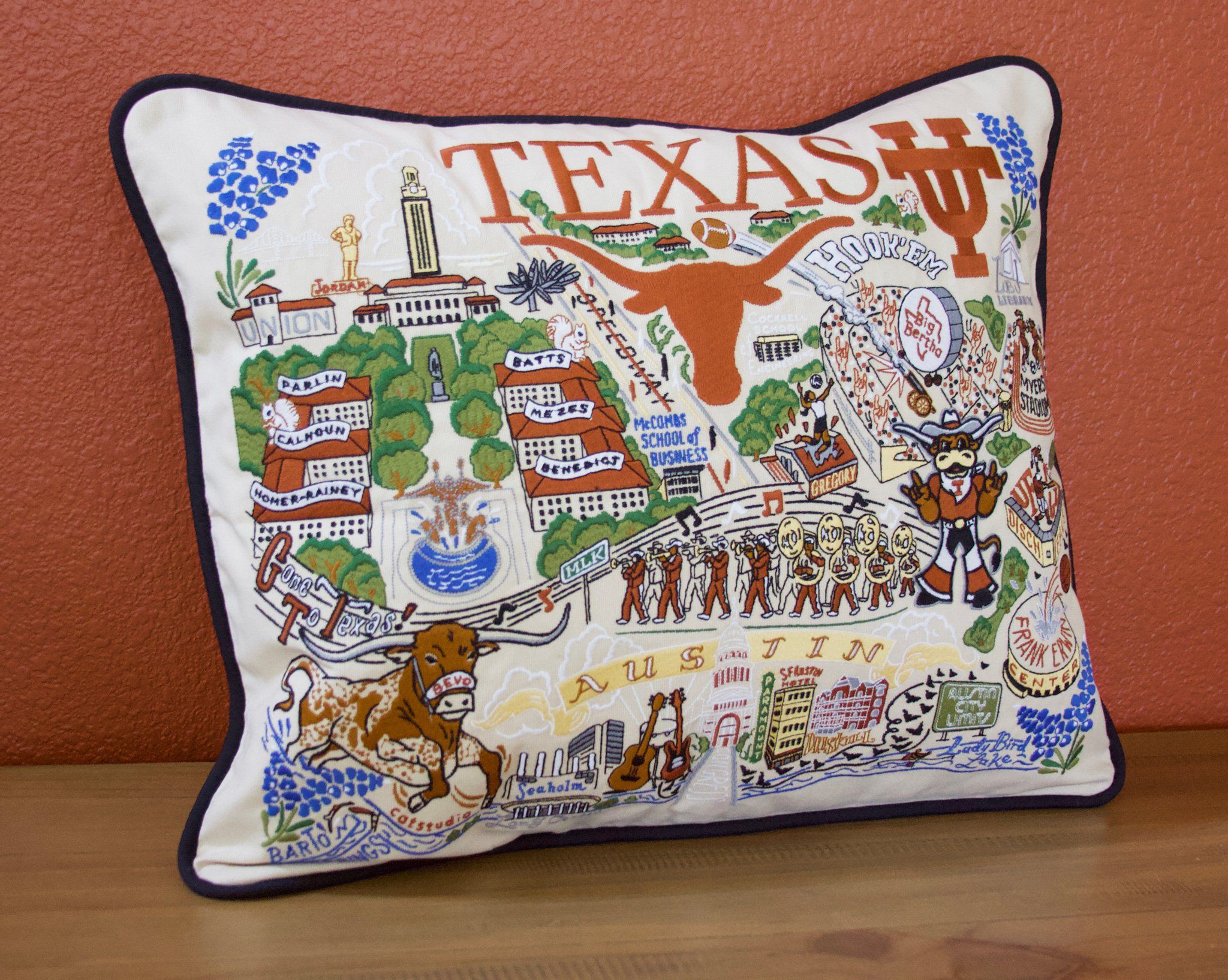 UNIVERSITY OF TEXAS PILLOW BY CATSTUDIO - A. Dodson's