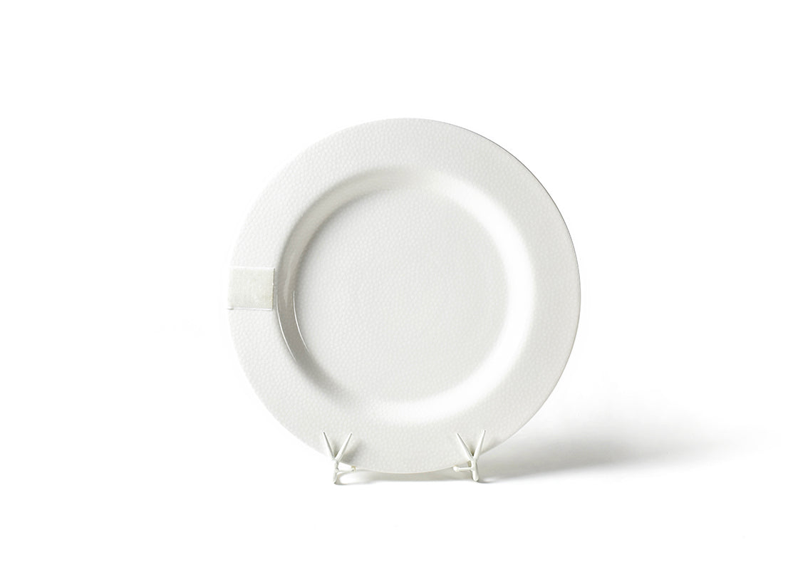 WHITE SMALL DOT BIG ENTERTAINING ROUND PLATTER - A. Dodson's